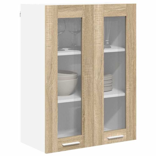 Висящ шкаф Сонома дъб 60 x 31 x 80 см Инженерна дървесина