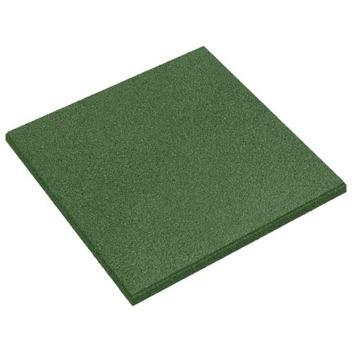 Плочки за защита при падане 24 бр. Зелено 50 x 50 cm Каучук