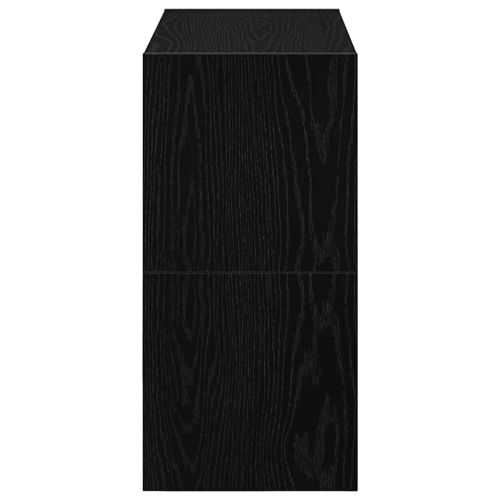 Поставки за обувки, 2 бр, стифируеми, черен дъб, 60x30x30,5 см