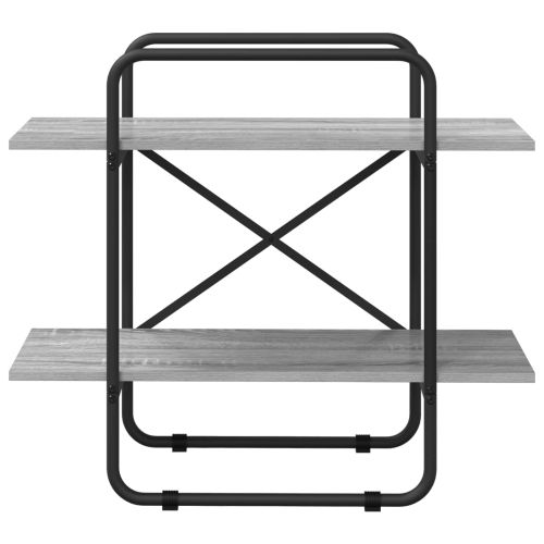 Рафт за книги 2 нива 60 x 35 x 70 cm PB Сив Сонома