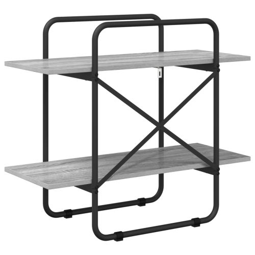 Рафт за книги 2 нива 60 x 35 x 70 cm PB Сив Сонома