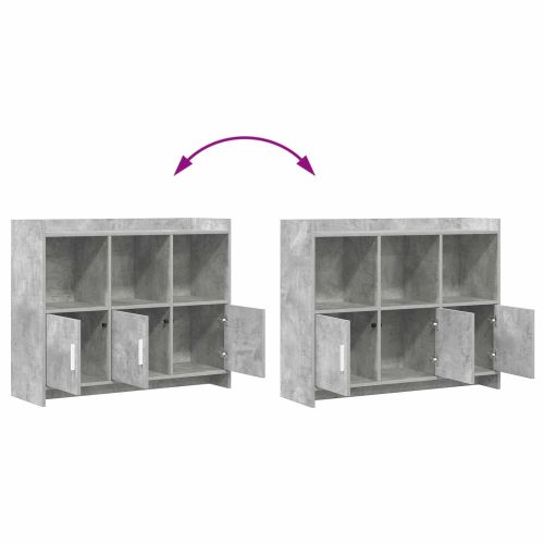 Служебен шкаф Бетонно сиво 98,5 x 33 x 80 см