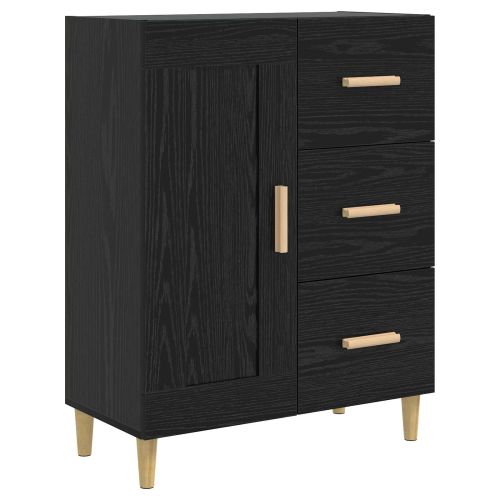 Служебен шкаф Черен дъб 69,5 x 34 x 90 см Инженерна дървесина