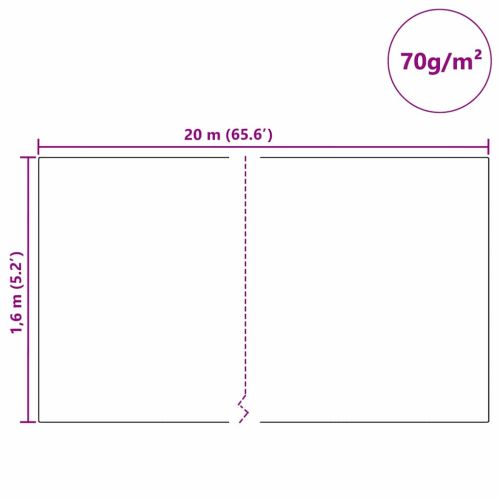 Флийс за защита на растения от замръзване Бяло 20 x 1,6 м
