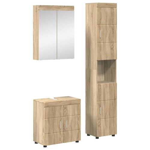 Комплект мебели за баня TULUM 3 бр. Сонома дъб 60 x 34 x 63 см