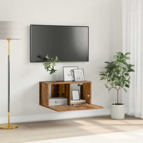 Комплект ТВ шкаф 60 x 30 x 30 cm Кафяво Инженерна дървесина