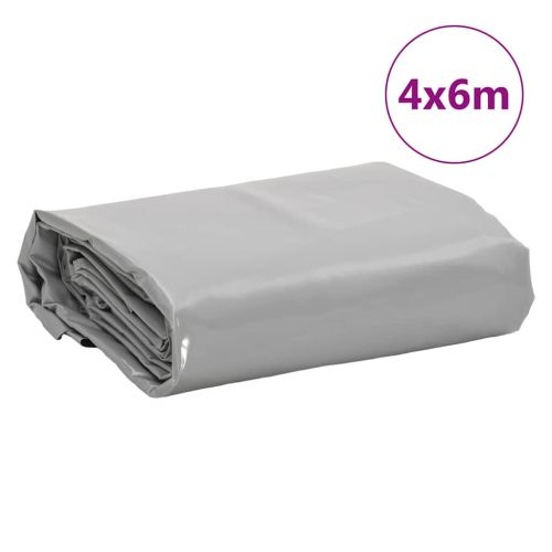 Брезент сив 4x6 м 650 г/м²