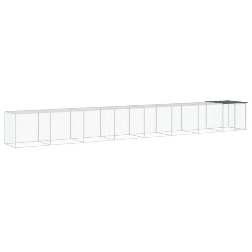 Клетка за пилета с покрив антрацит 803x98x90 см стомана