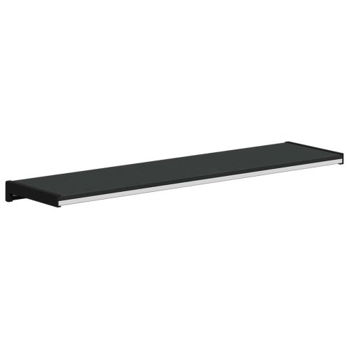 Перваз за прозорец Черен с дървесен фибър 80 x 20 x 4,5 см ПВЦ