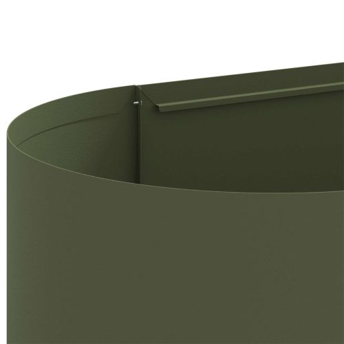 Вдигната леха за градина Маслиненозелено 360 x 40 x 40 см