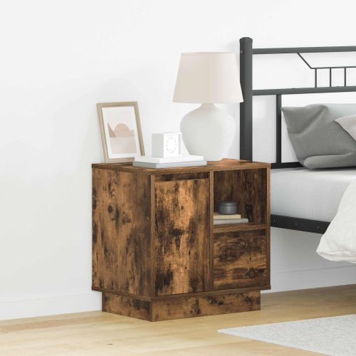 Нощен шкаф Димян дъб 50 x 34,5 x 50 см. Инженерна дървесина