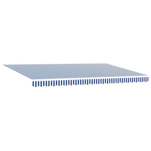 Прибираща се тента Синьо и бяло 450 × 300 cm