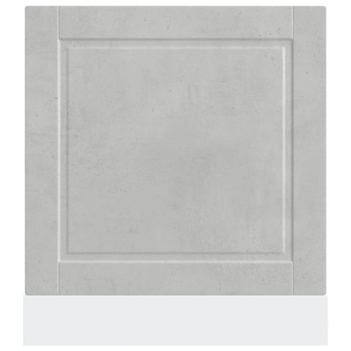 Панел за съдомиялна машина, Porto, бетонно сив, 60x1,5x57см, инженерно дърво