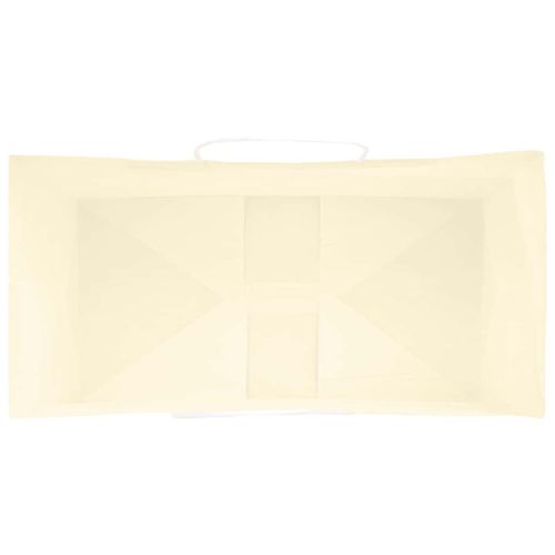 Хартиени торбички 50 бр с дръжки жълти 32x17x25 см