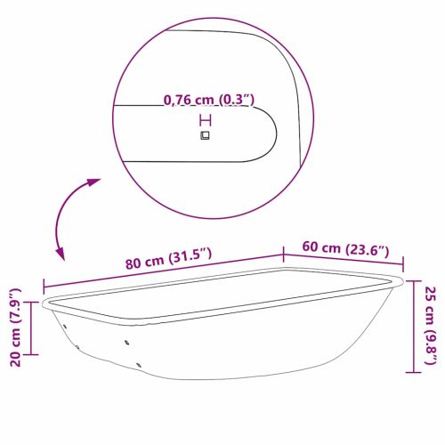 Подмяна на чиния за количка Сребристо 80 x 60 x 25 см