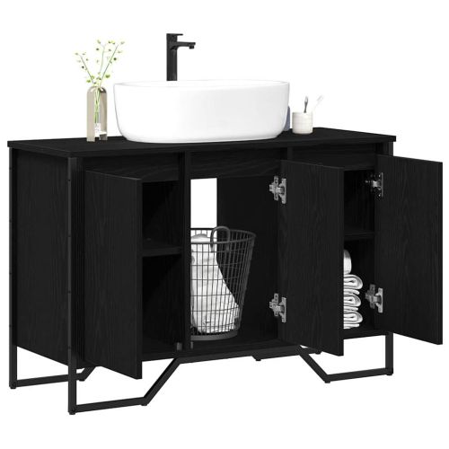 Шкаф за мивка в баня Черния дъб 91 x 35 x 60 см