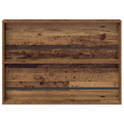 Етажерка за списания с рафт Старо дърво 100 x 12 x 70 см