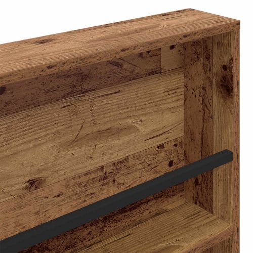Етажерка за списания с рафт Старо дърво 100 x 12 x 70 см