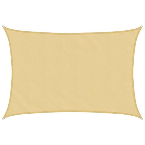Сенник за плаж, платно, пясъчен, 4x3 м, 100% полиестер, оксфорд