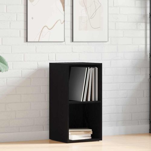 LP Кутия за съхранение Черен дъб 71x34x36cm Инженерна дървесина