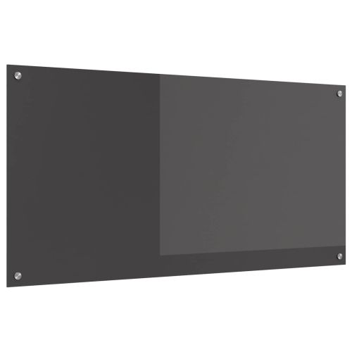 Кухненски гръб Тъмен сив 120 x 60 cm закалено стъкло