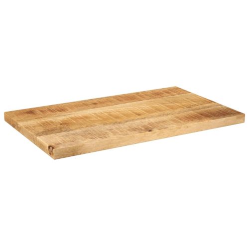Плот за маса 40x20x2,5 см, правоъгълен, масивна дървесина, необработено манго