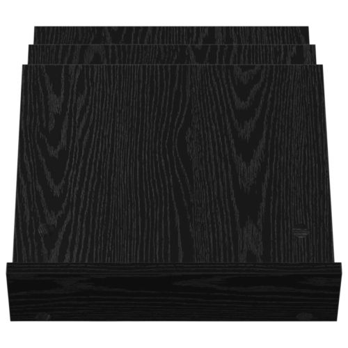 Етажерка за списания с рафт Черния дъб 53 x 40 x 28,5 см