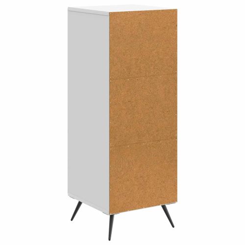 Служебен шкаф Бяло 33 x 34,5 x 90 см Инженерна дървесина