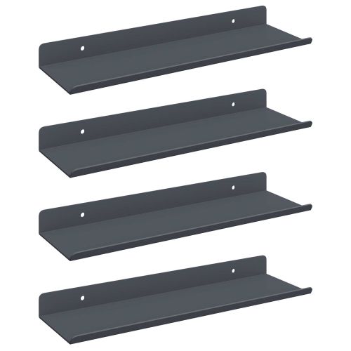 Плаващ рафт 4 бр. Антрацит 30 x 9 x 2,5 см Стомана