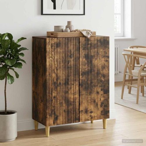 Служебен шкаф Опушен дъб 66 x 34,5 x 90 см Инженерна дървесина