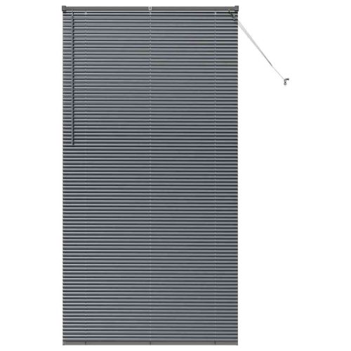Венецианска щора Тъмносиво 220 x 120 см 25 мм Алуминий