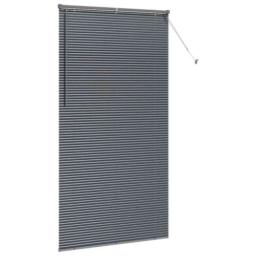 Венецианска щора Тъмносиво 220 x 120 см 25 мм Алуминий