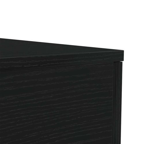 Холна маса с LED осветление, черен дъб, 90x50x40 см