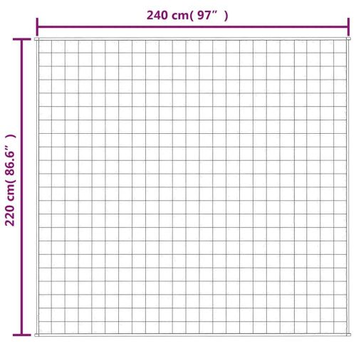 Утежнено одеяло синьо 220x240 см 11 кг плат