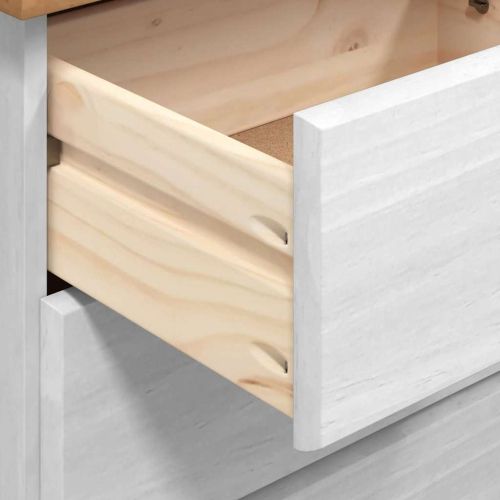 Шкаф с чекмеджета с чекмедже ASKIM Бяло 91 x 40 x 95,5 см