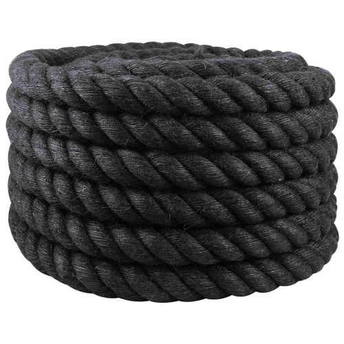 Въже от юта 40 mm Черно 100% Тоса юта
