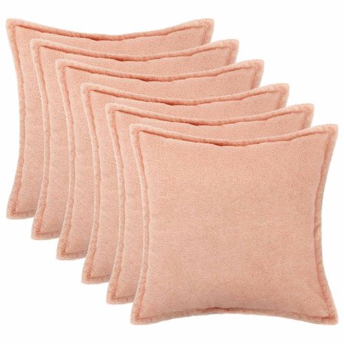 Калъфка за възглавница 6 pcs HOUTEN Розово 55 x 55 см Букле