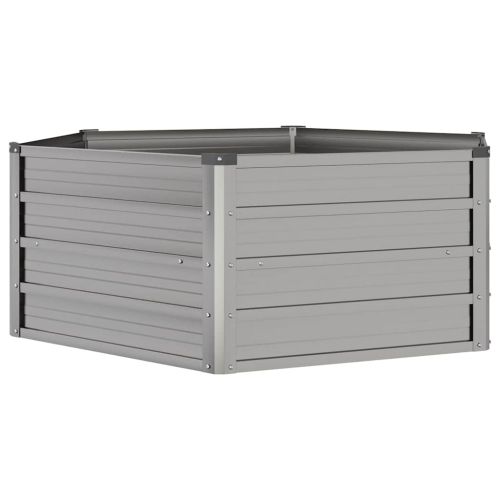Градинска повдигната леха ръждив 129x129x45см кортенова стомана