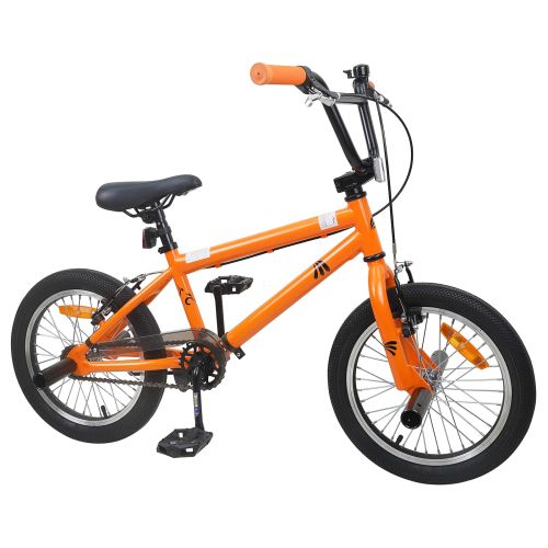 BMX Велосипед 18 инча за 7-10 години Оранжево
