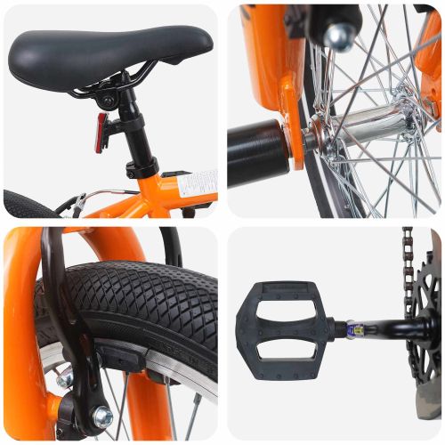 BMX Велосипед 18 инча за 7-10 години Оранжево