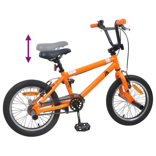 BMX Велосипед 18 инча за 7-10 години Оранжево