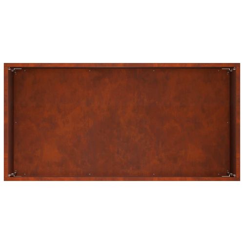 Градинска саксия 2 бр. Ръждясало 60 x 30 x 50 см