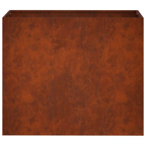 Градинска саксия 2 бр. Ръждясало 60 x 30 x 50 см