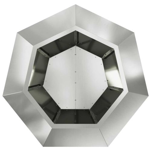 Кашпа Сребристо 75 x 75 x 60 см Поцинкована стомана