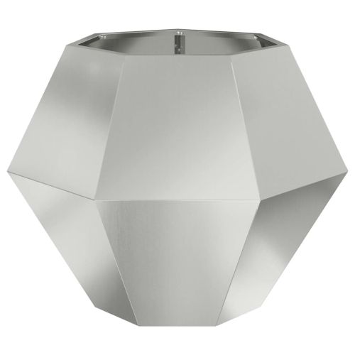 Кашпа Сребристо 75 x 75 x 60 см Поцинкована стомана