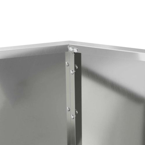 Кашпа Сребристо 75 x 75 x 60 см Поцинкована стомана