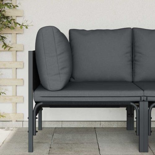 Мебели за открито Антрацит 80 x 80 x 71 cm Стомана