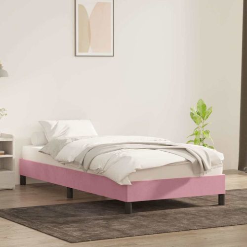 Рамка за легло без матрак Pink 100x220 cm Кадифе