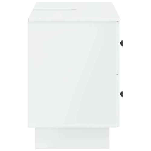 Шкаф за мивка в баня EDE Бял гланц 82 x 41 x 59 см