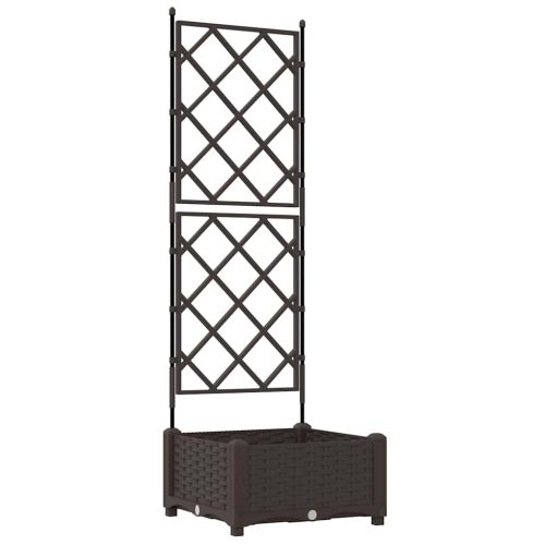 Градинска саксия Кафяво 40 x 40 x 125,5 см ПП